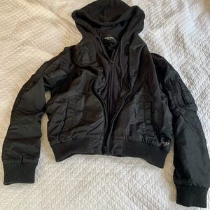 OBEY propaganda bomber jacket with hood